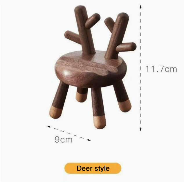 Cute and stylish cartoon deer antler stool phone holder for office use.